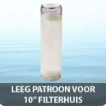 Leeg hervulbaar patroon voor 10 inch filterhuis
