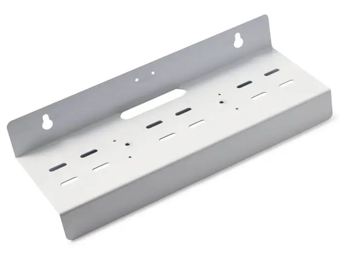 Metalen ophangbeugel voor 3 filterpotten.