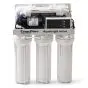 Osmoseapparaat Aquabright 50 Pro met een opbrengst van 190 liter osmose water per dag. Compleet met filters, LCD-display en boosterpomp. Voorkant