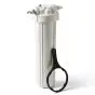 Silicaatfilter 4500 gevuld met anti-silicaathars compleet in elkaar gezet. (4,5 liter hars)
