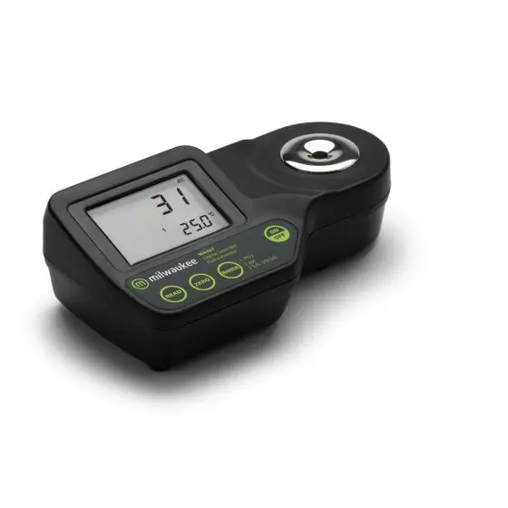 Milwaukee MA887 digitale zeewater refractometer zijkant