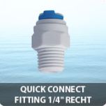 Quick connect fitting 1/4" recht