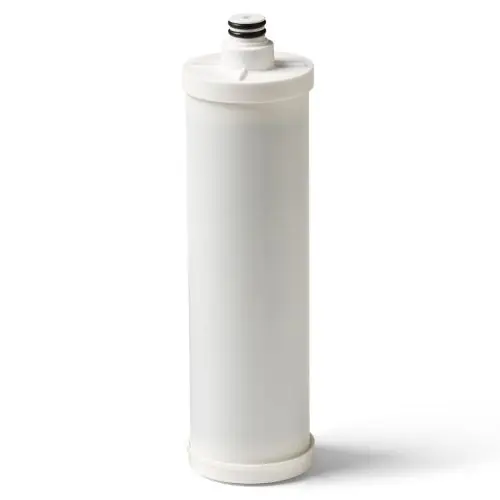 Hervulbaar di-filter met 0,7 liter di-hars in 10 inch filterpot. Voor verdere TDS reductie. Voor het maken van gedemineraliseerd water.