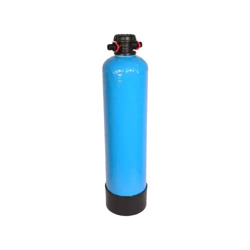 Hervulbaar DI filter met 5 liter di-hars in grote flest. Voor verdere TDS reductie. Voor het maken van gedemineraliseerd water.