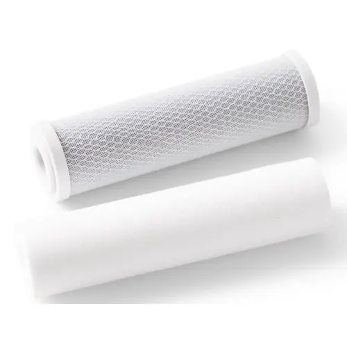 Filterset bestaande uit 1x sedimentfilter 5 micron en 1x blok koolfilter van 10 inch.