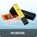 Digitale pH meter met kalibratievloeistof