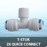 T-stuk 2x quick connect