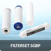Filterset sediment + GAC kool+ blok kool + inline kool