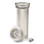 Filterhuis 10 inch transparant. Filterpot voor osmose apparaat met 1/4" slangen