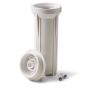 Filterhuis 10 inch wit. Filterpot voor osmose apparaat met 1/4" slangen