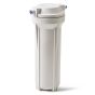 Filterhuis 10 inch wit. Filterpot voor osmose apparaat met 1/4" slangen in elkaar gezet.