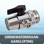 Kraanaansluiting met kogelkraantje