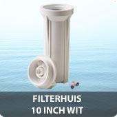 Filterhuis 10 inch wit. Filterpot voor osmose apparaat met 1/4" slangen thumbnail