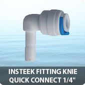 Insteek fitting knie quick connect 1/4"