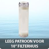 Leeg hervulbaar patroon voor 10 inch filterhuis