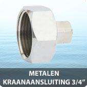 Metalen kraanaansluiting 3/4 inch