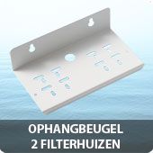 Metalen ophangbeugel 2 filterhuizen