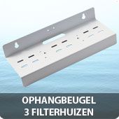 Metalen ophangbeugel 3 filterhuizen