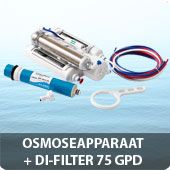 Osmoseapparaat + DI-filter 75 GPD