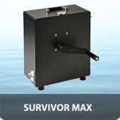 Survivor Max nood waterfilter met een opbrengst van 1 liter per minuut. Met de hand bediend.
