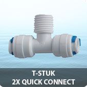 T-stuk 2x quick connect