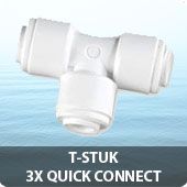 T-stuk 3x quick connect 1/4 inch